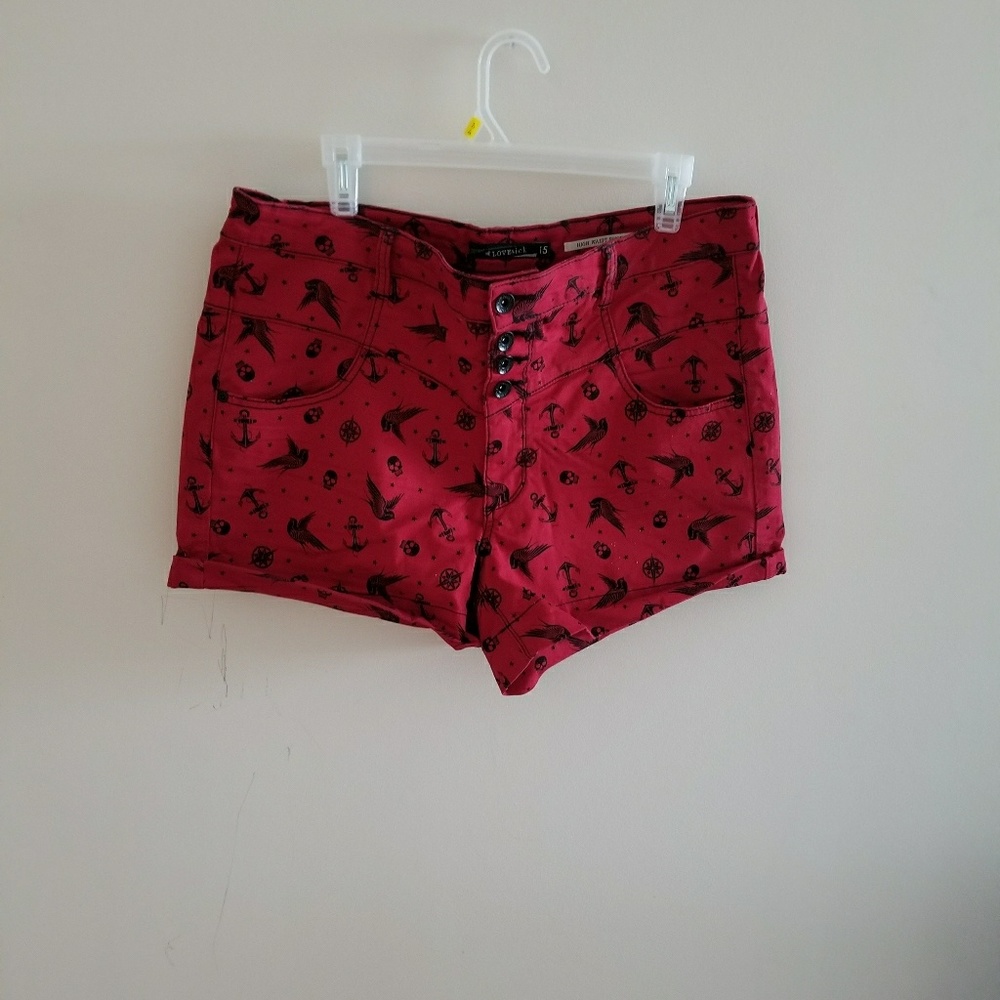 Lovesick by Hot Topic sailor shorts